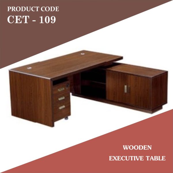 Wood style laminate Executive table