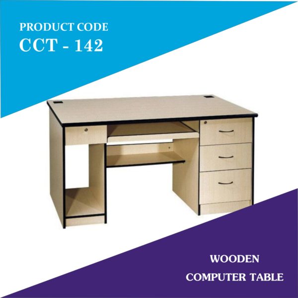 Laminated White computer table