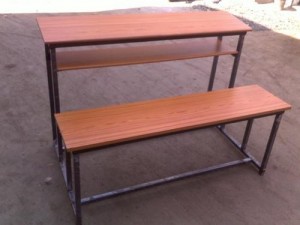 Antique-Wood-School-Desk